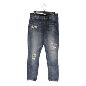 Express High Rise Jeggings with Cheetah Print Inlay (12R)